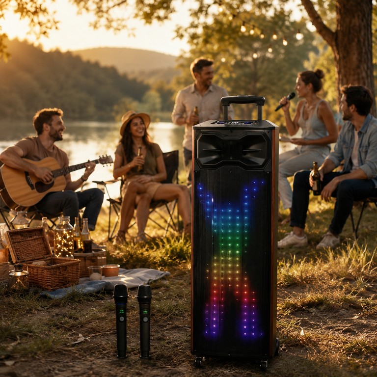 Портативна колонка T8 / Акустична колонка UKC T8 Pro / Bluetooth, FM, Karaoke акустична система Код:null. Зображення 4