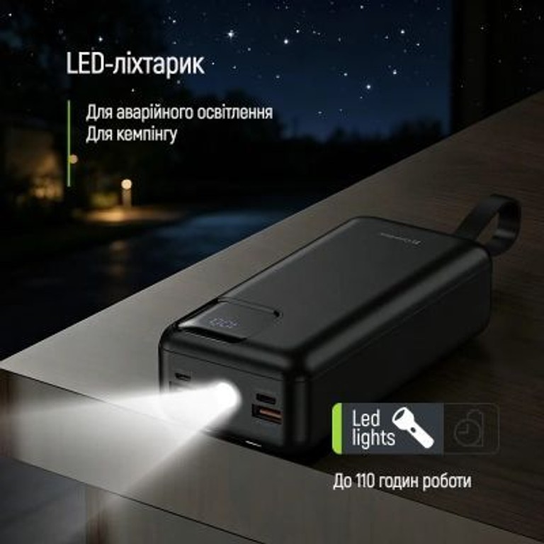 Дешево ColorWay 30 000 mAh EnergyHub PD/22.5W, QC/4.0, Black з ломбарду