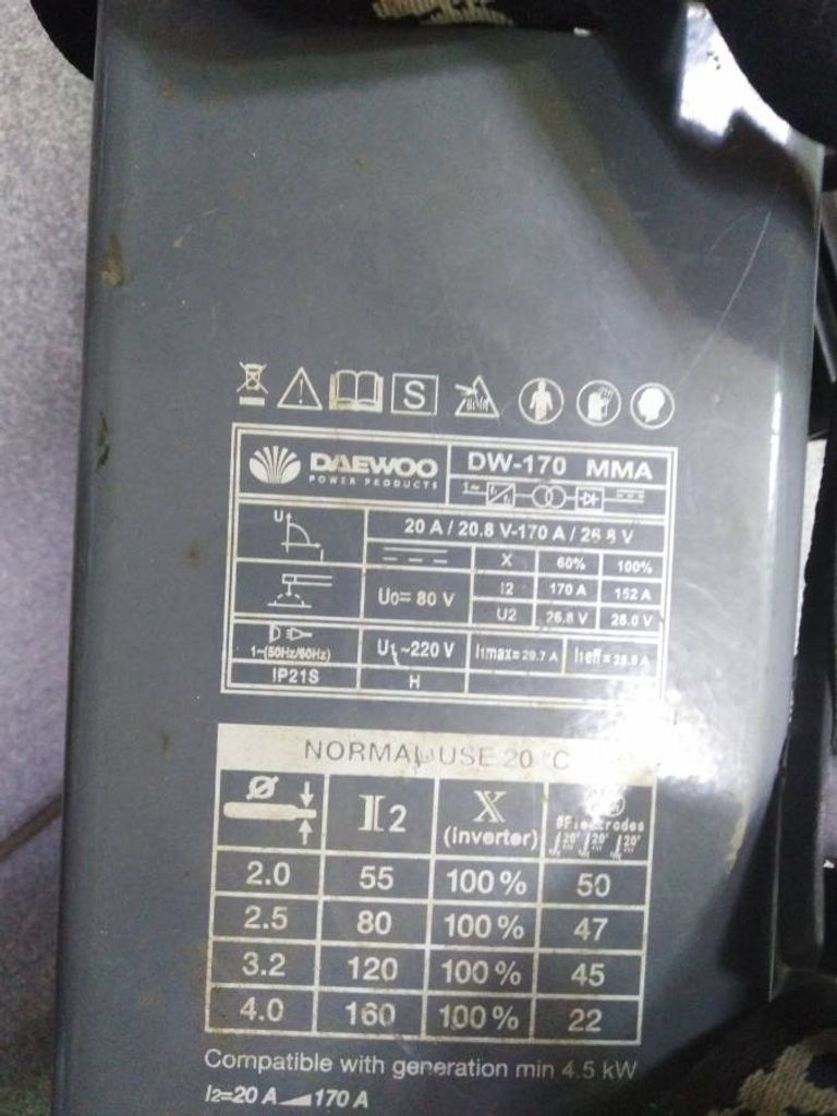 Daewoo power DW-170