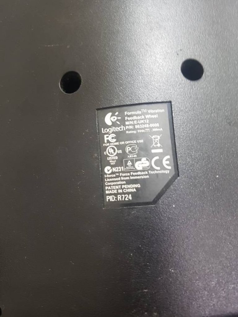 Дешиво Logitech formula vibration feedback wheel с ломбарда