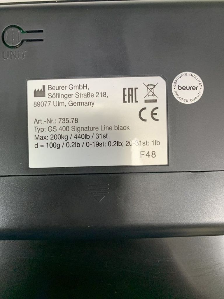 Дешево Beurer GS 400 SignatureLine Black з ломбарду