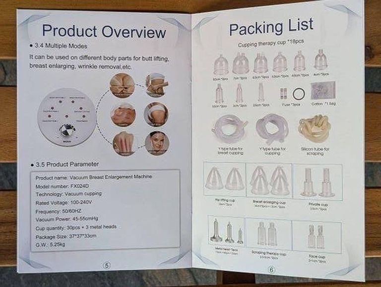 Косметичний апарат вакуумно-роликового масажу для обличчя й тіла. Новий. Код:null. Зображення 6