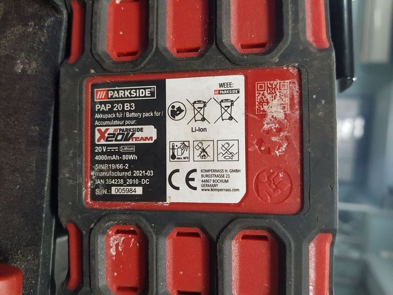 Розпродаж Parkside PASSK 20-Li A1, продавець Техноскарб