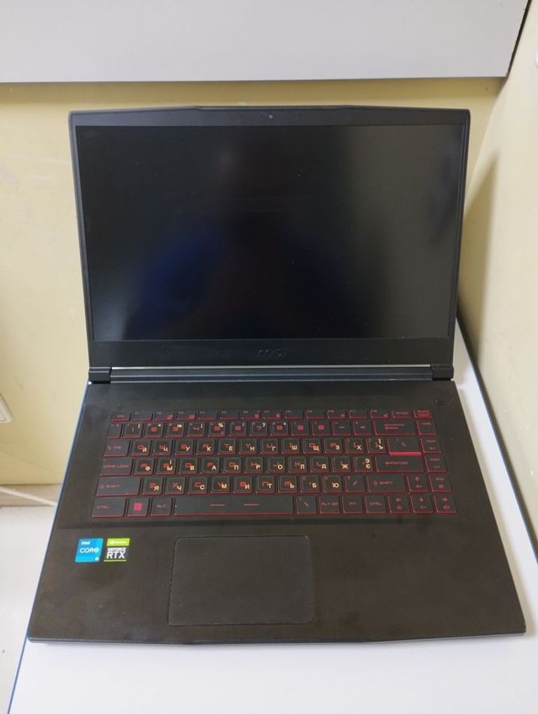 Купить Msi 15/core i5-11400h ddr4/16gb ddr4/hdd *відсутній/ssd 512 gb/geforce rtx3050 4gb Б/У