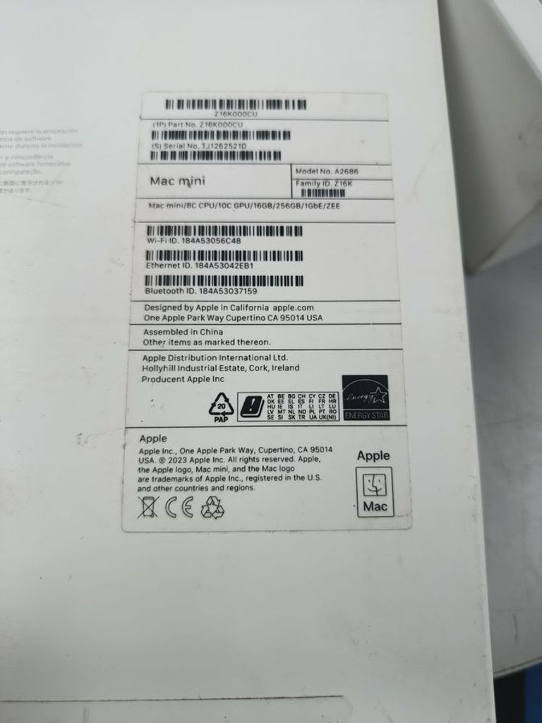 Apple mac mini a2686 mmfj3 m2/8core/ram 8gb/ssd256gb Код:01-200741144. Зображення 5