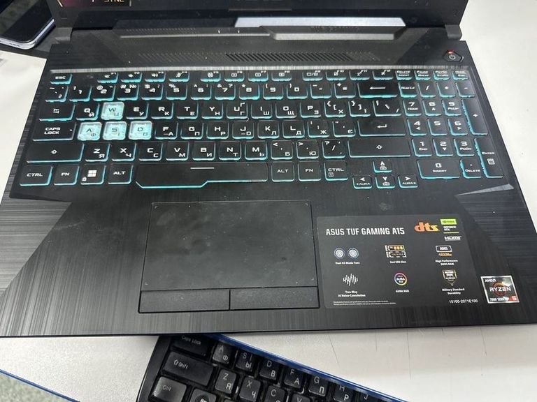 Оголошення Asus 15/ryzen 5 7535hs ddr5/16gb ddr5/ssd 512 gb/geforce rtx2050 4gb Б/У