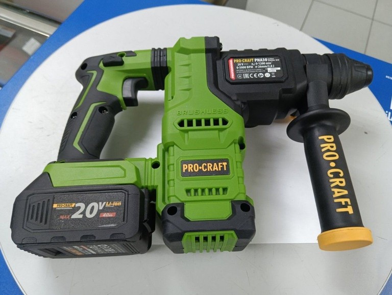 Объявление Procraft pha30+20v 4.0ah-1акб+зп Б/У