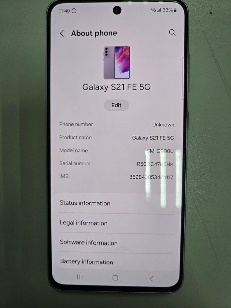 Объявление Samsung galaxy s21 fe 5g 6/128gb Б/У