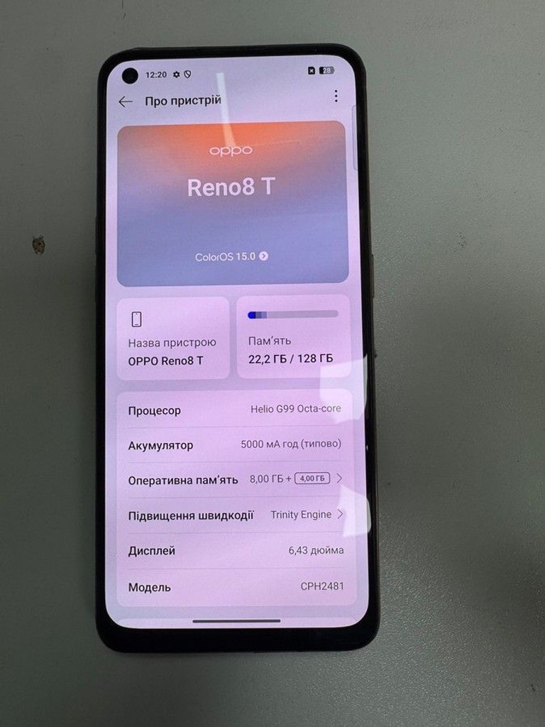 Oppo reno8 t 8/128gb Код:01-201086795. Изображение 6