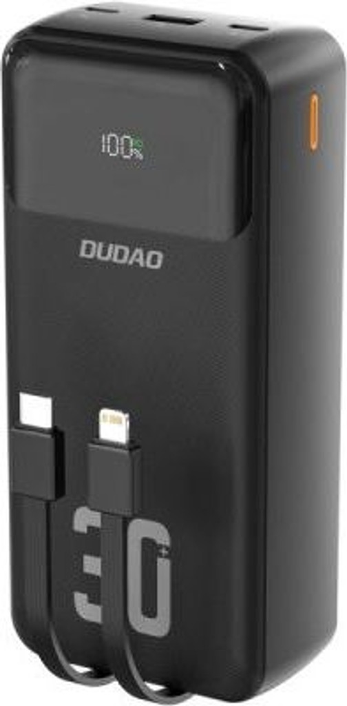 Купити Dudao 30000mAh K15 MAX 22.5W, PD, QC, USB-A, Lightning, USB-C(In/Out), з USB-C/Lightning cables Б/У