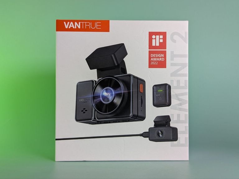 Оголошення Авто відеореєстратор. VANTRUE E2 Dash Cam Передня та задня камера з голосовим керуванням, подвійна 2.7K відеореєстратор, Wi-Fi,  Б/У