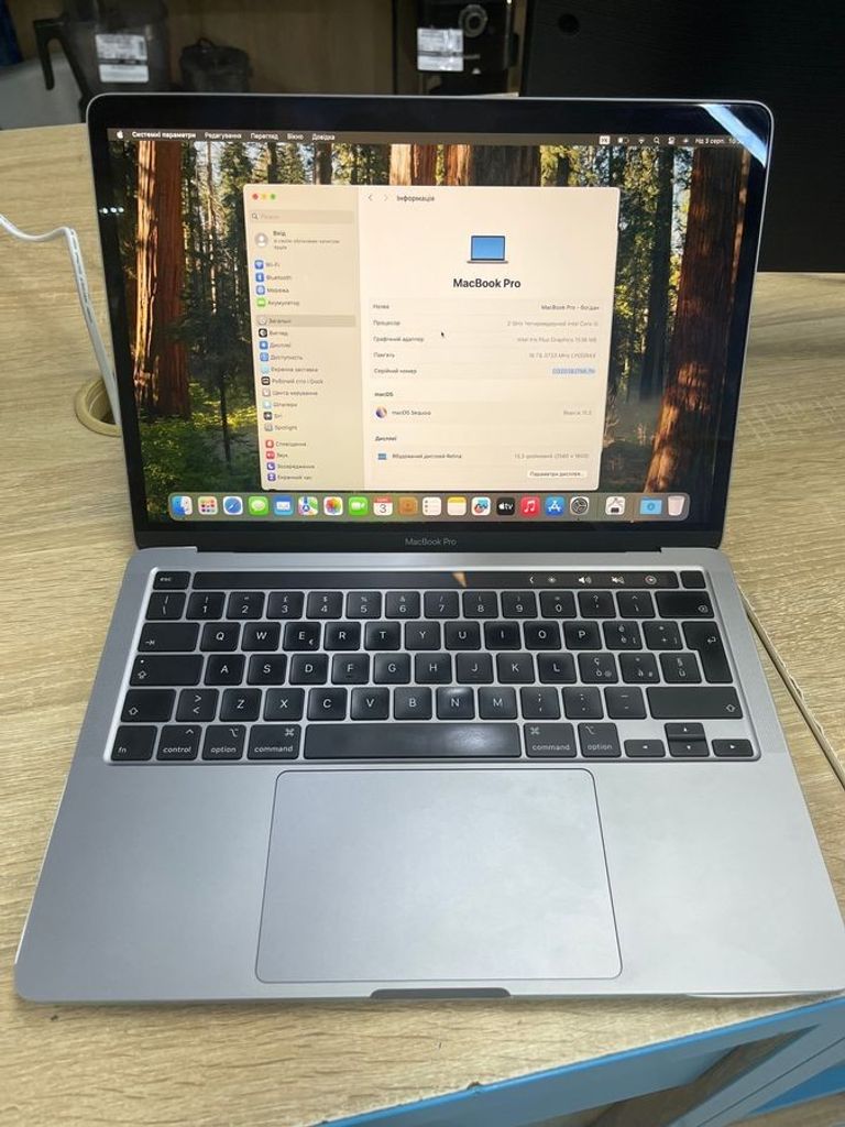 Apple macbook pro a2251 13,3"/ core i5 2,0ghz/ram16gb/ssd500gb/intel iris graphics Код:01-200583937. Зображення 5