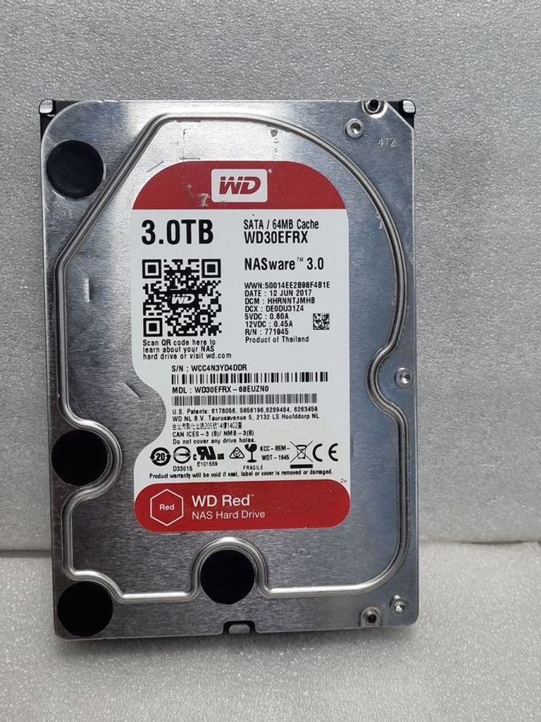 Купить Wd red 3tb wd30efrx Б/У