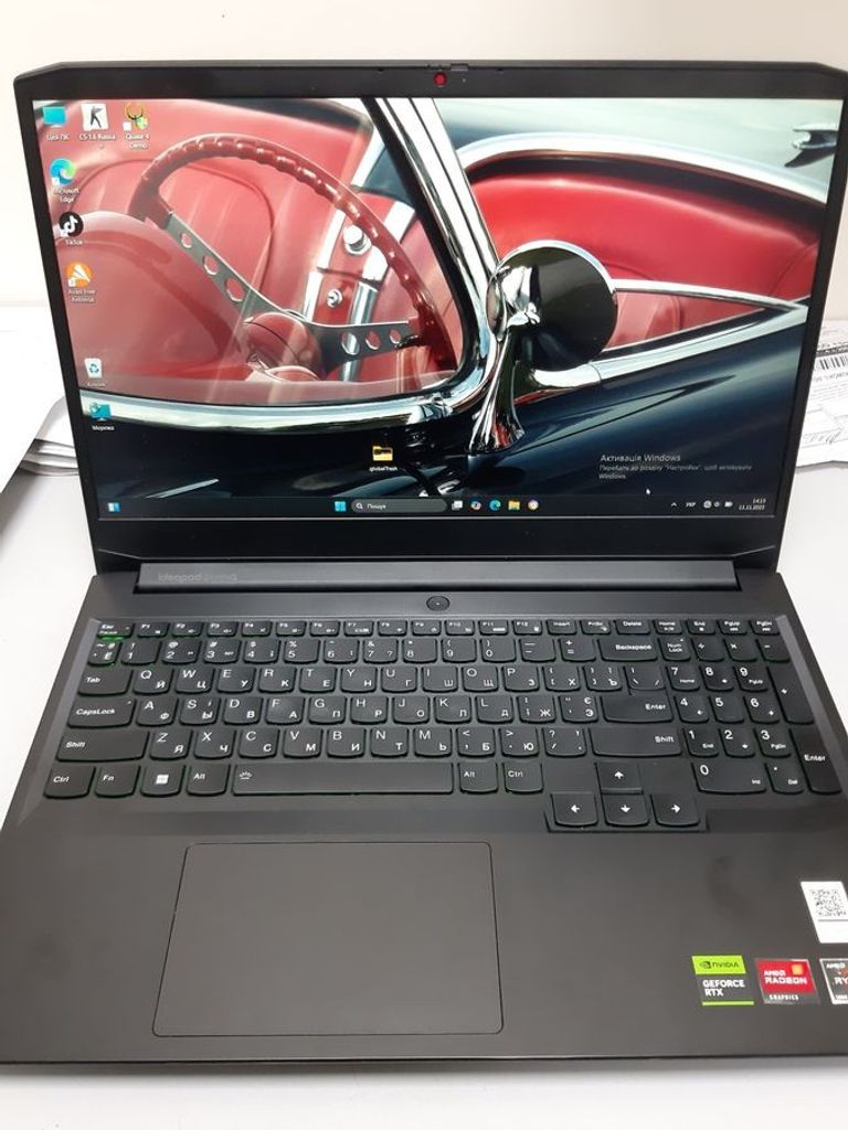 Купить Lenovo 15/ryzen 5 5500h ddr4/8gb ddr4/hdd *відсутній/ssd 250 gb/geforce rtx2050 4gb Б/У