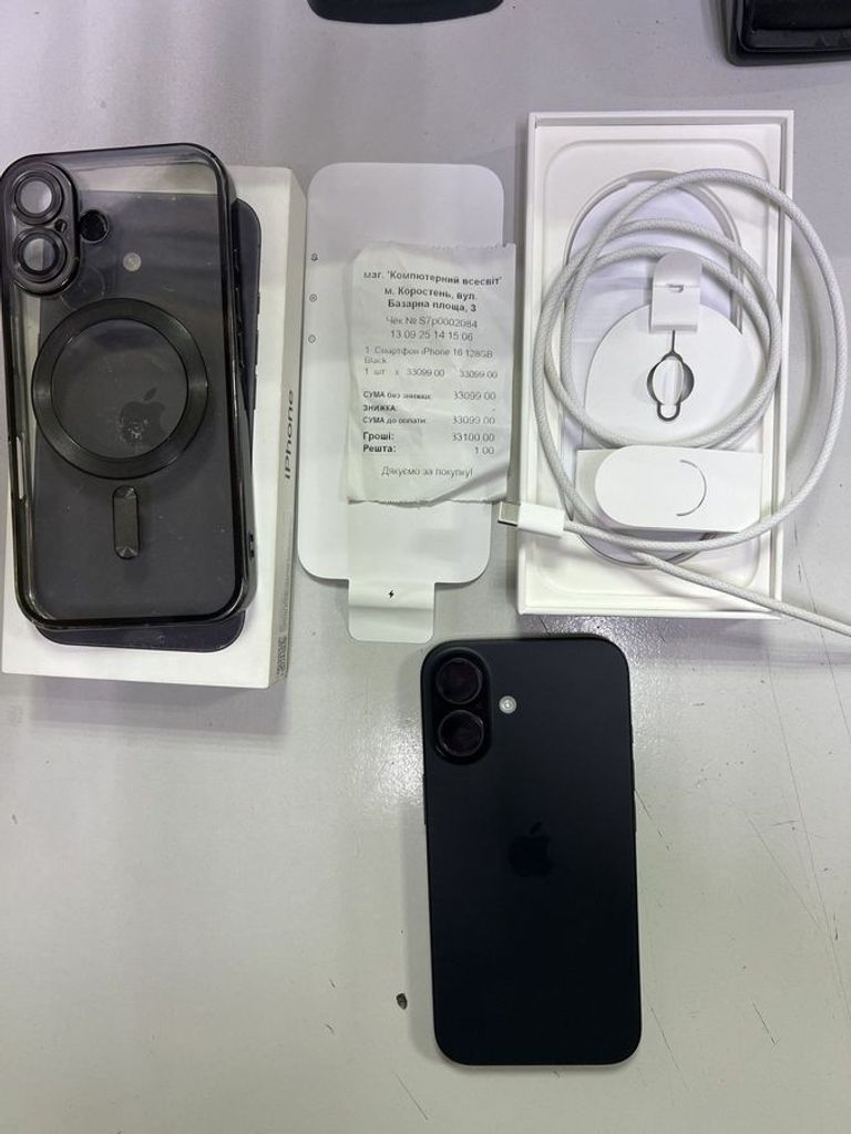 Apple iPhone 16 128GB Black (MYE73) Код:01-200794491. Зображення 5