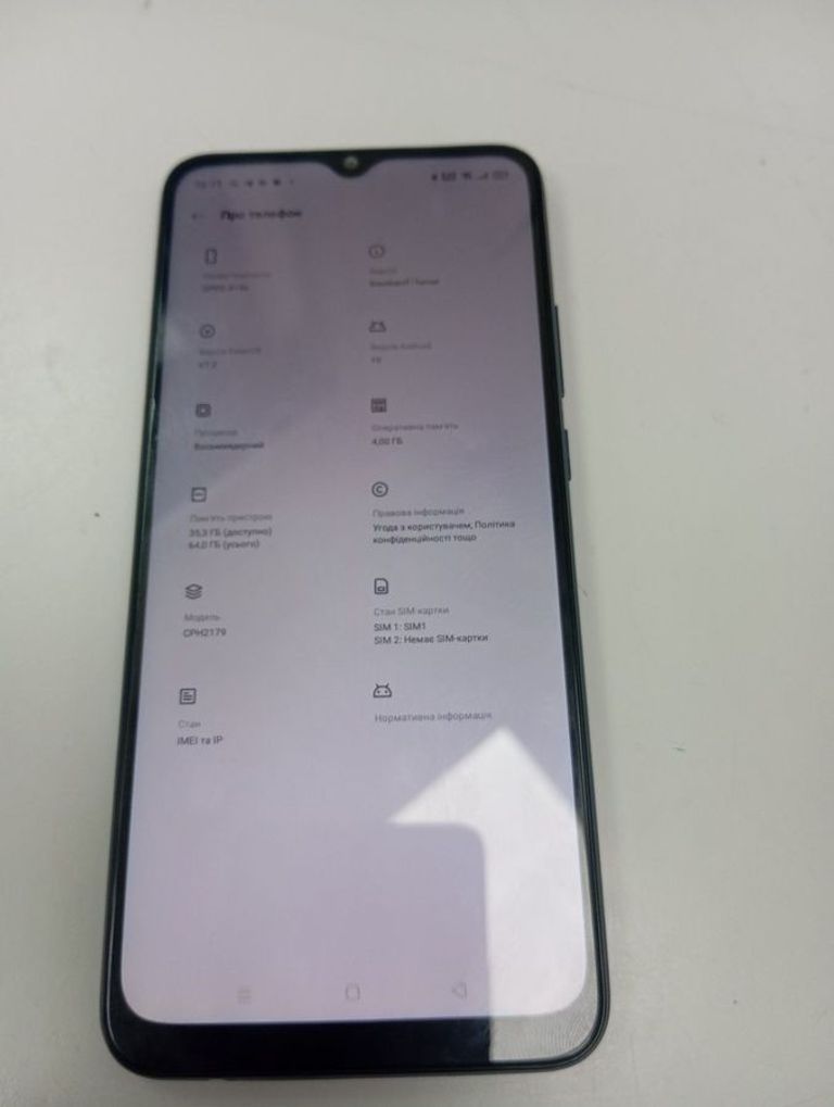 Дешиво Oppo A15s 4/64GB Blue с ломбарда