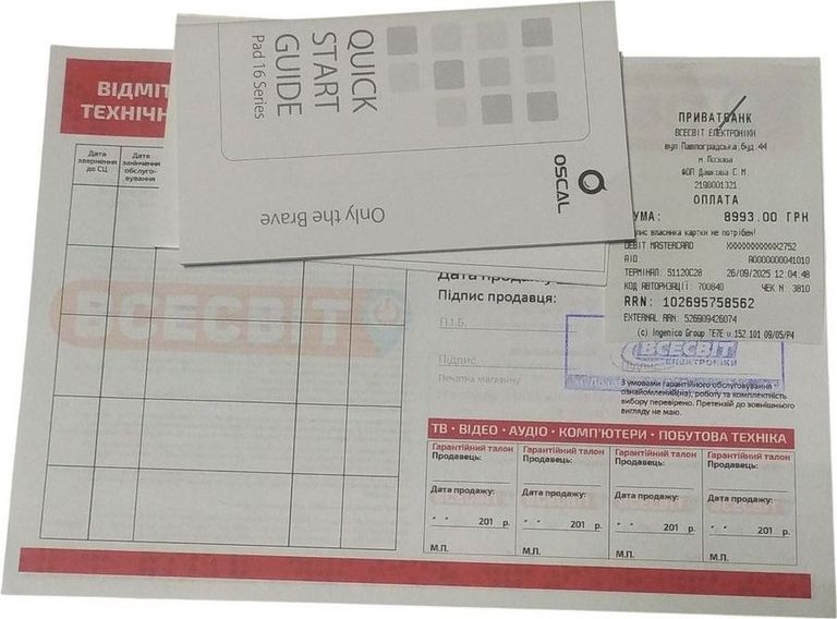 Blackview Oscal Pad 16 8/256GB Blue Код:01-200803827. Изображение 6