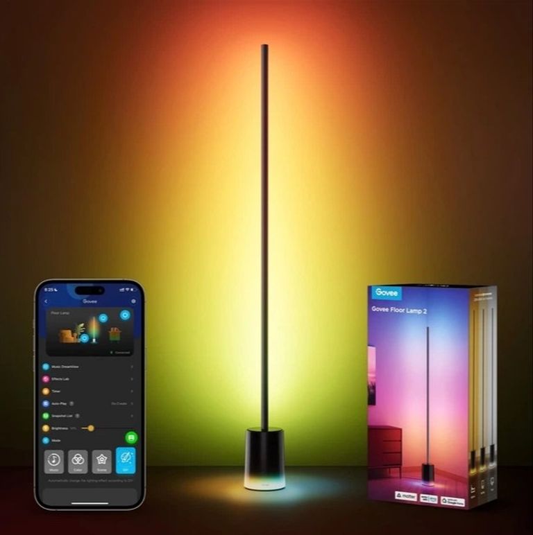 Торшер Govee H607C Floor Lamp 2, 1725Lm, RGBICWW, WI-FI/Bluetooth, black (H607C311). Новий. Код:null. Зображення 7
