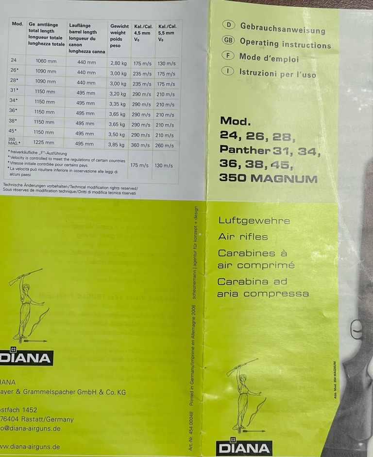 Diana 350 Magnum (модель ТО5) Код:null. Изображение 9