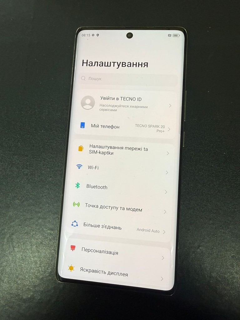 Объявление Tecno spark 20 pro+ 8/256gb Б/У