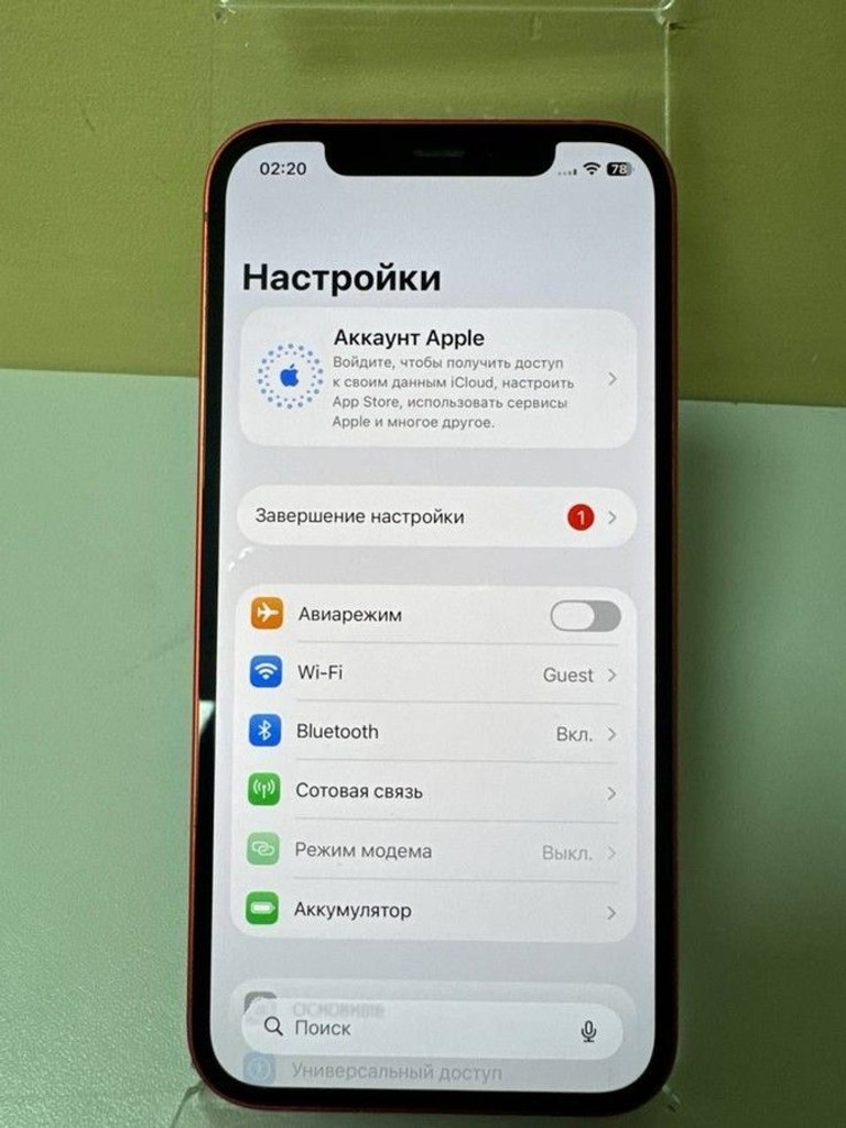 Объявление Apple iPhone 12 64GB (PRODUCT)RED Б/У