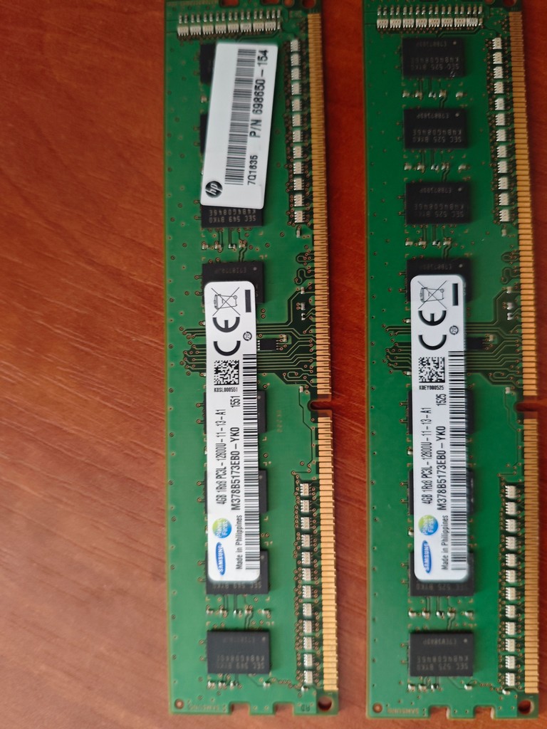 Купити Samsung DDR3L 1.35 V, 2х4 gb 1600 мгц Б/У