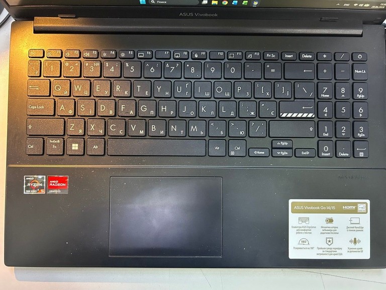 Розпродаж Asus 15/ryzen 5 7520u ddr5/16gb ddr5/ssd 512 gb/*інтегрована, продавець Техноскарб