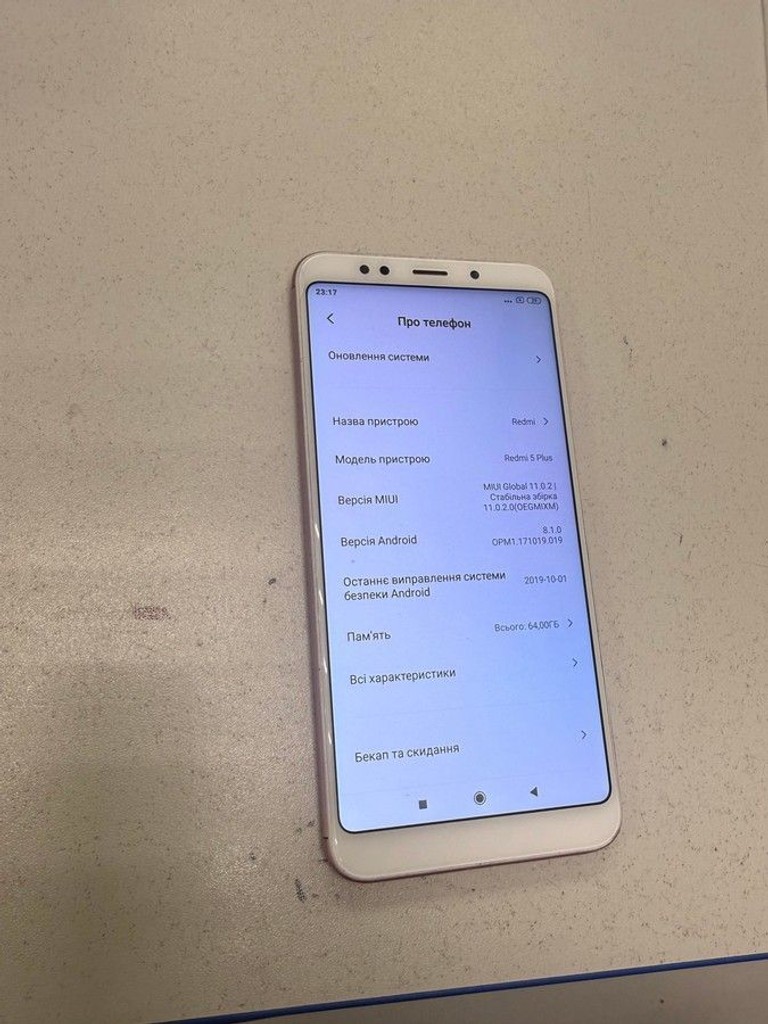 Оголошення Xiaomi redmi 5 plus 4/64gb Б/У