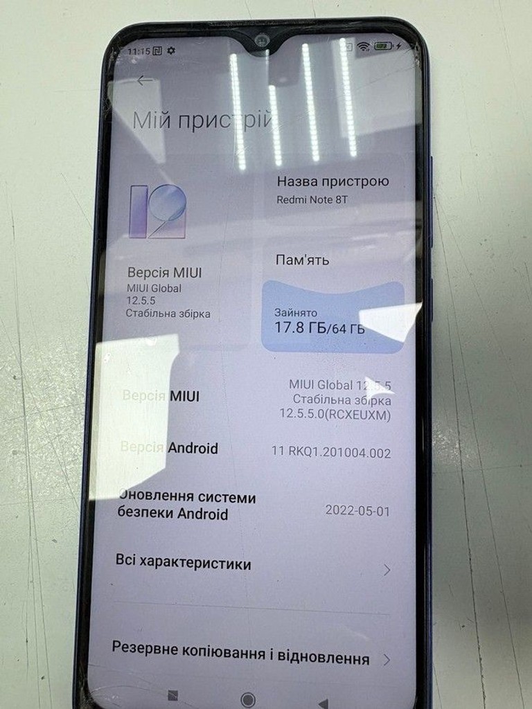 Xiaomi Redmi Note 8T 4/64GB Blue Код:01-201077122. Зображення 5