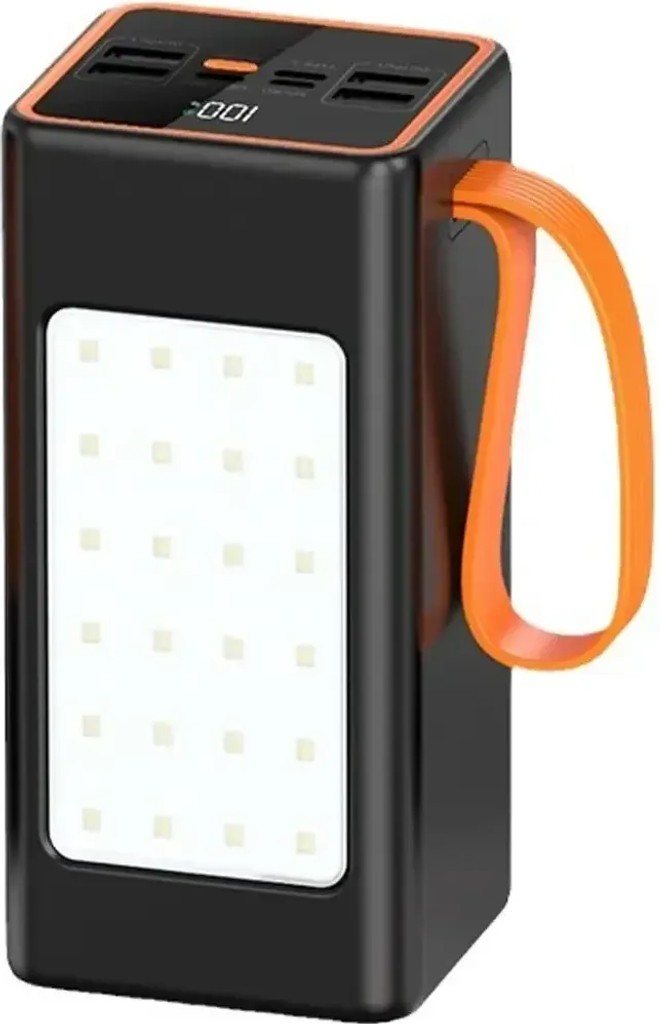 Оголошення Потужний Power Bank 70000 mAh із швидкою зарядкою XP-51 20W, кемпінговою LED-лампою та цифровим дисплеєм Б/У