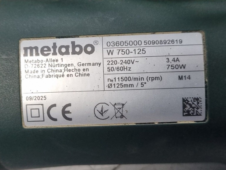 Дешиво Metabo w 750-125 с ломбарда