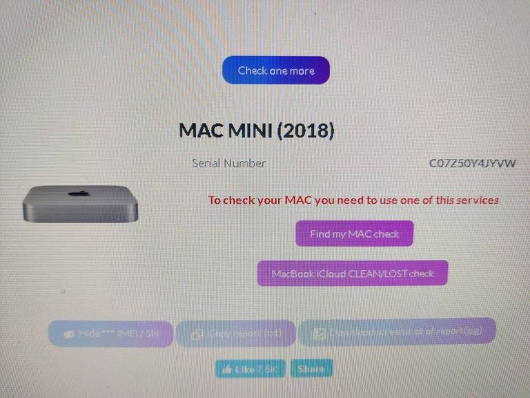 Apple a1993 mac mini/ core i3 3,6ghz/ ram8gb/ ssd128gb/ uhd630 Код:01-19131441. Зображення 7