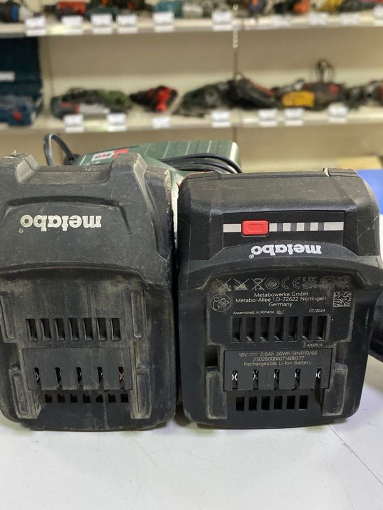 Metabo bs 18 2акб 2ah зп Код:01-200482922. Зображення 5