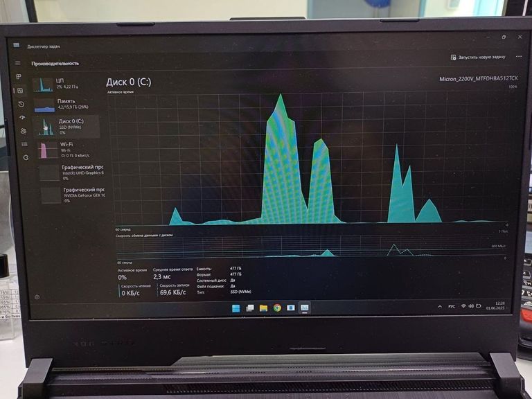 Asus 15/core i7 9750h ddr4/16gb ddr4/hdd *відсутній/ssd 512 gb/geforce gtx1650 4gb Код:01-200520452. Изображение 12