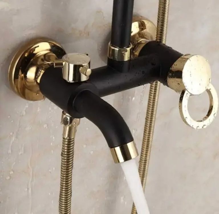 Акція! Душовий комплект Душова система з гарячою і холодною водою Настінний змішувач для душу. Новий.  Код:null. Изображение 4