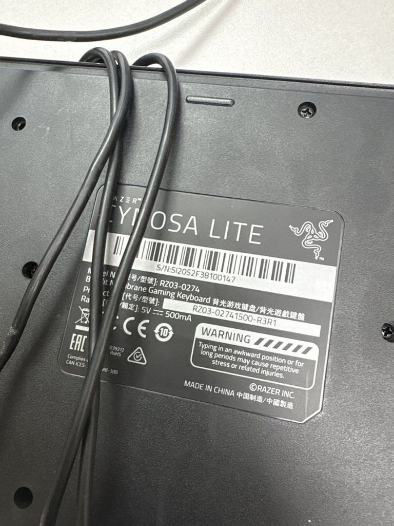 Оголошення Razer cynosa lite chroma Б/У