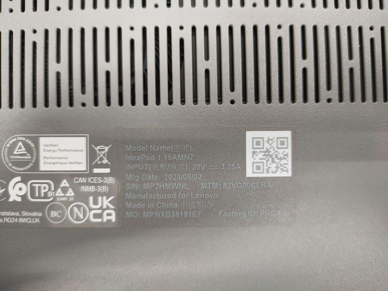 Lenovo 16/ryzen 3 7320u ddr5/8gb ddr5/hdd *відсутній/ssd 512 gb/*інтегрована Код:01-200635823. Изображение 6