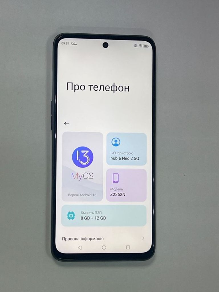 Купить Zte nubia neo 2 5g 8/256gb Б/У
