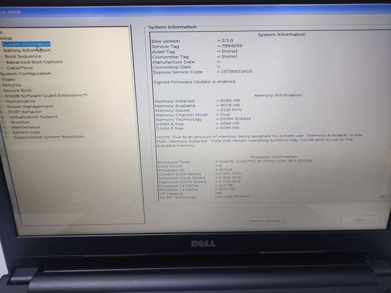 Купити Dell 15/core i5 7200u ddr3/8gb ddr3/hdd 500 gb/ssd *відсутній/*інтегрована Б/У