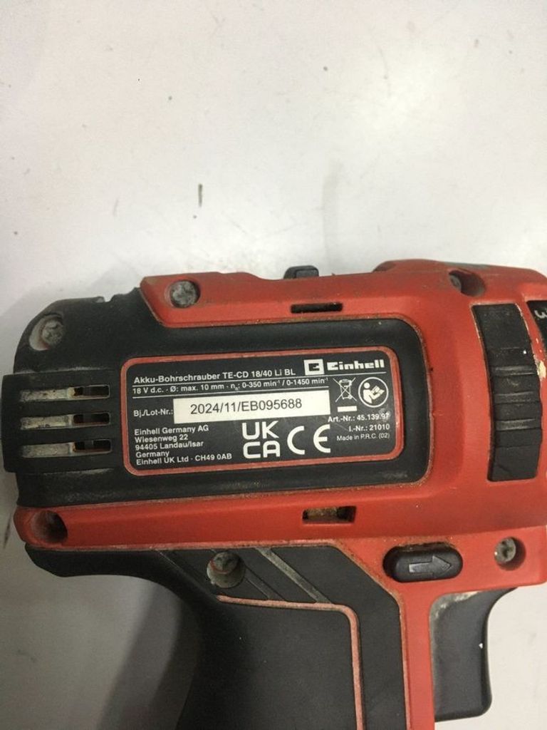 Дешиво Einhell te-cd 18/40 li bl 1акб 2,5ah + зп с ломбарда