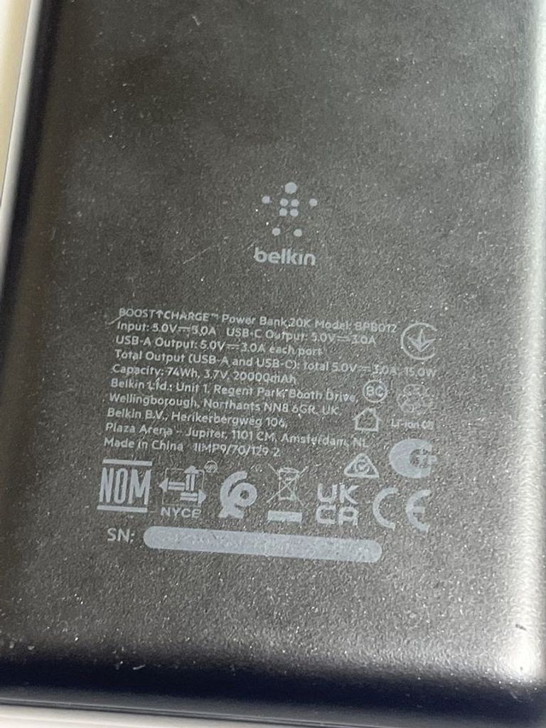 Оголошення Belkin 20000mah 15w Б/У