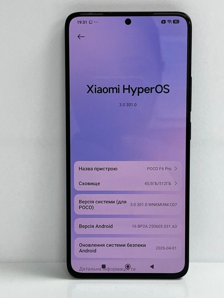 Оголошення Poco F6 Pro 12/512GB White Б/У