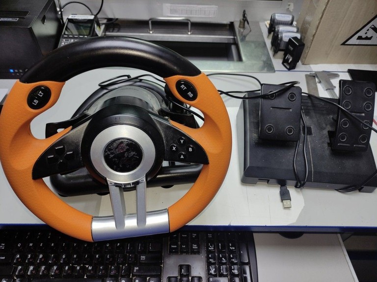 Купити Speed-Link drift o.z. racing wheel pc,-orange Б/У