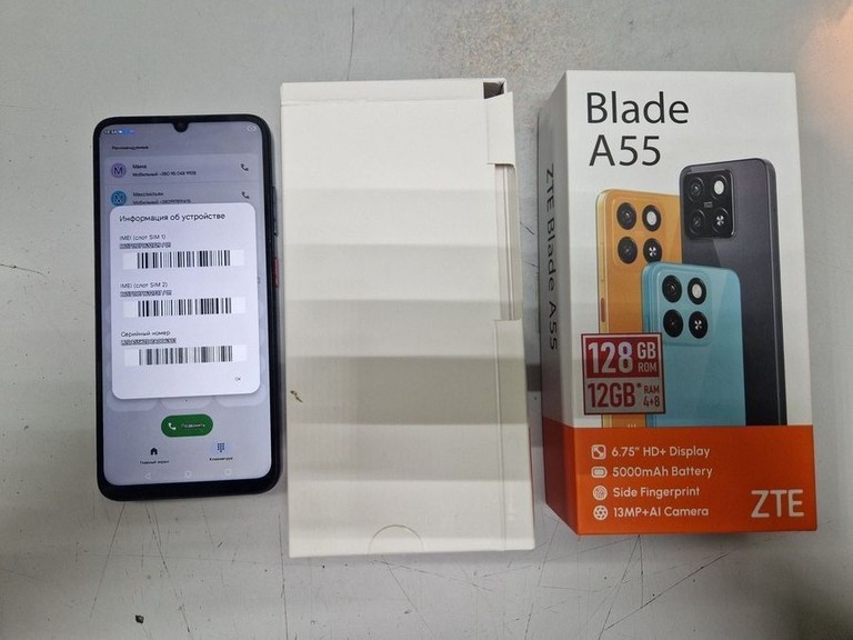 Купити Zte Blade A55 4/128GB Blue Б/У