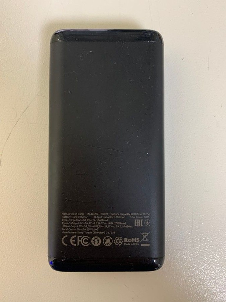Объявление Xo PB309 20000mAh 22.5W Black Б/У