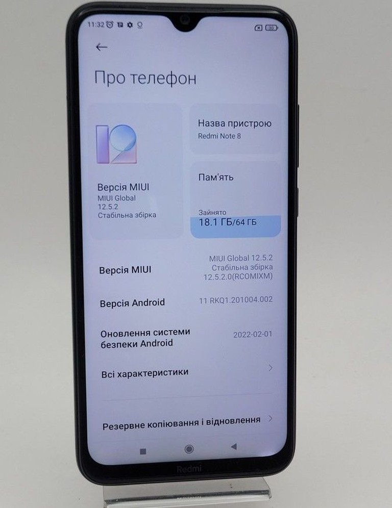 Оголошення Xiaomi Redmi Note 8 6/64GB Blue Б/У