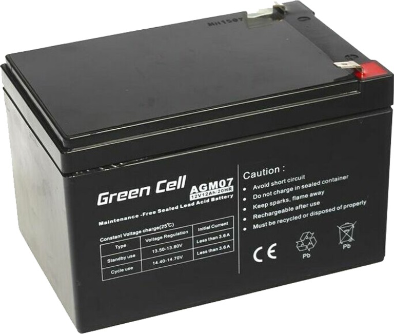Купити Акумуляторна батарея Greencell AGM 12V 12Ah Б/У