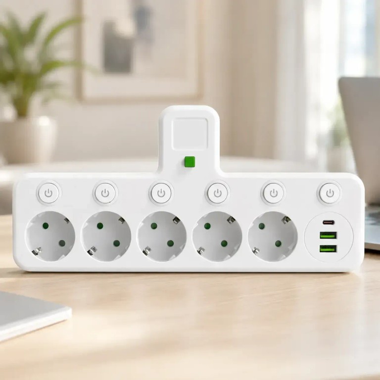 Дешиво Adapter 5 розеток + USB с ломбарда