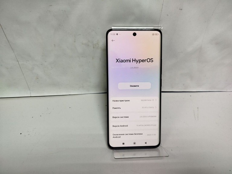 Объявление Xiaomi Redmi Note 15 4G 8/256GB Black Б/У