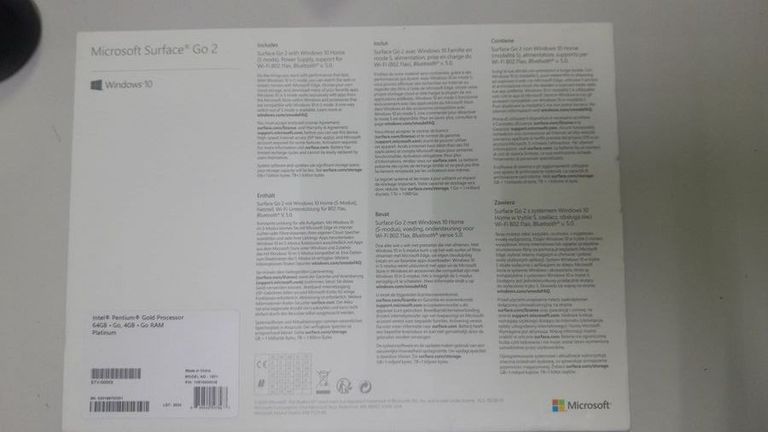 Дешиво Microsoft Surface Go 2 Pentium 4/64GB Platinum (STV-00001) с ломбарда